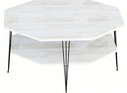 Weißer moderner Couchtisch aus Holz