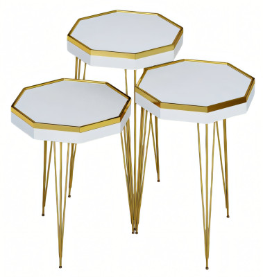 Weiße Holz Beistelltische im modernen Stil, vielseitig und elegant