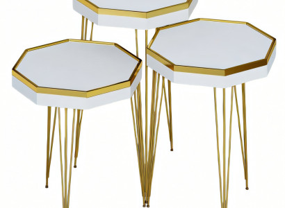 Weiße Holz Beistelltische im modernen Stil, vielseitig und elegant