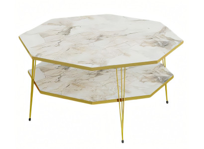 Moderner Mehrfarbiger Couchtisch aus Holz