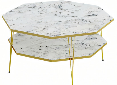 Weißer Holz Couchtisch modern stilvoll