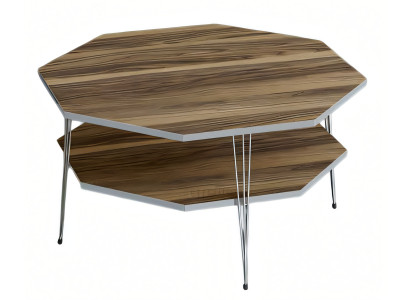 Eleganter brauner Couchtisch aus Holz mit modernem Design