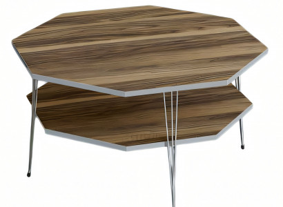Eleganter brauner Couchtisch aus Holz mit modernem Design