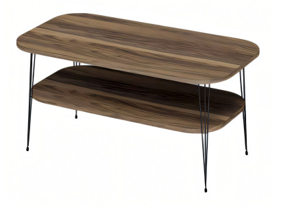 Eleganter brauner Couchtisch aus Holz für modernes Wohnzimmer