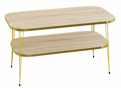 Moderner Couchtisch aus Holz in Braun für Wohnzimmer und Büro