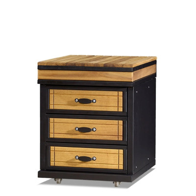 Außenküchenmodul aus Holz in Braun für Garten und Terrasse