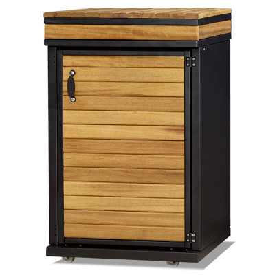 Außenküchenmodul aus Holz in Braun wetterfest und langlebig