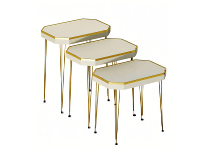 Weiße Holz Beistelltische modern, eleganter Stil, vielseitig