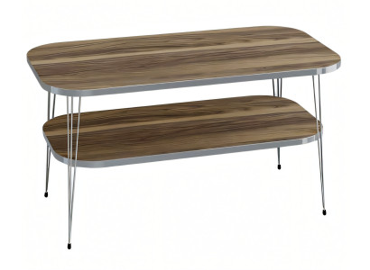 Eleganter Couchtisch aus Holz in warmem Braun für modernes Wohnzimmer