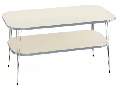 Eleganter Beigefarbener Couchtisch aus Holz mit stilvollem Design