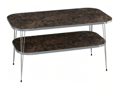 Eleganter brauner Couchtisch aus Holz für modernes Wohnzimmer