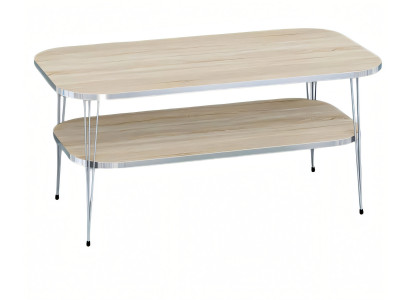 Eleganter brauner Couchtisch aus Holz mit stilvollem Design