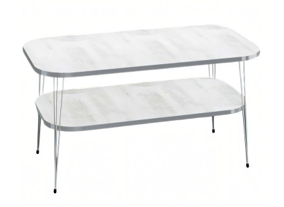 Weißer Holz-Couchtisch im modernen Stil