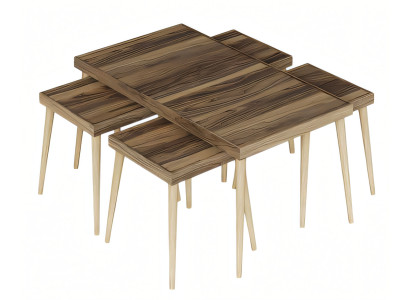 Eleganter Holztisch in Braun mit modernem Design