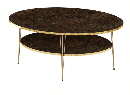 Eleganter brauner Couchtisch aus Holz für modernes Wohnzimmer