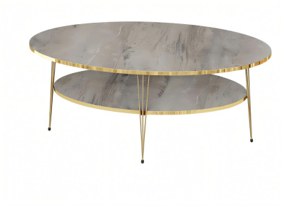 Grauer Holz Couchtisch Modern Eleganter Wohnzimmertisch