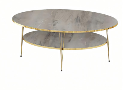 Grauer Holz Couchtisch Modern Eleganter Wohnzimmertisch