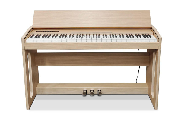 Digitales Klavier Piano Heimklavier Digital Keyboard 130cm Hellbraun