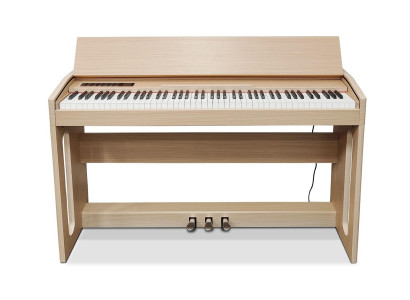 Digitales Klavier Piano Heimklavier Digital Keyboard 130cm Hellbraun