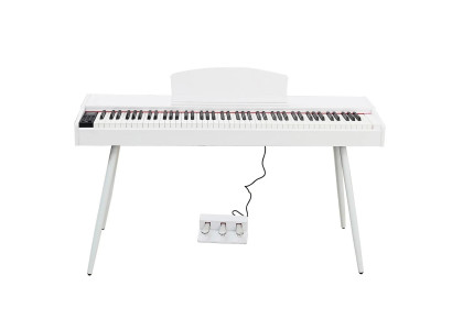 Digitalpiano Weißes Piano Stage Klavier Hochglanz Heimklavier