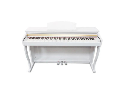 Weißes Piano Digitalpiano Stage Klavier Hochglanz Heimklavier