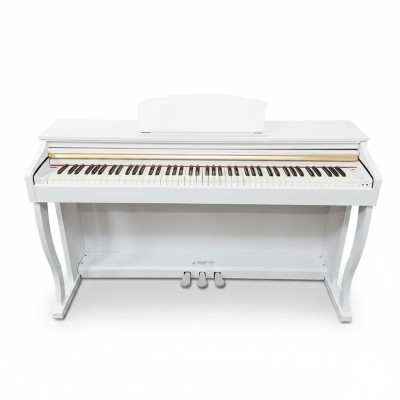 Weißes Piano Digitalpiano Stage Klavier Hochglanz Heimklavier