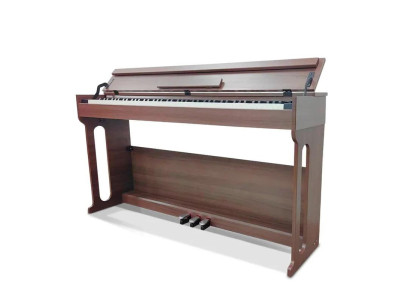 Digitales Klavier Piano Heimklavier Digital Keyboard 137cm Braun