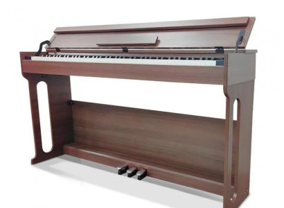 Digitales Klavier Piano Heimklavier Digital Keyboard 137cm Braun
