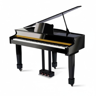 Schwarzer Flügel Klavier Digitalpiano Flügelklavier Hochglanz Piano
