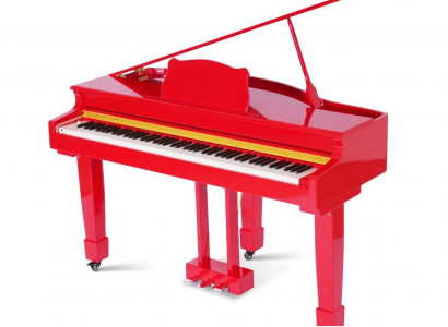 Rotes Klavier Flügel  Digitalpiano Flügelklavier Hochglanz Piano