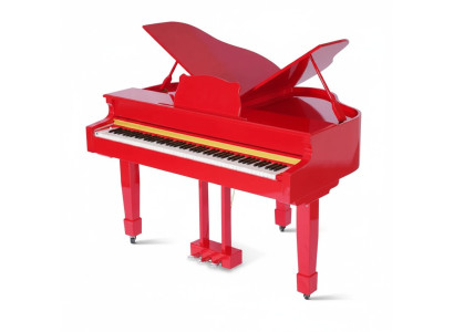 Rotes Klavier Digitalpiano Flügelklavier Hochglanz Piano Klaviere