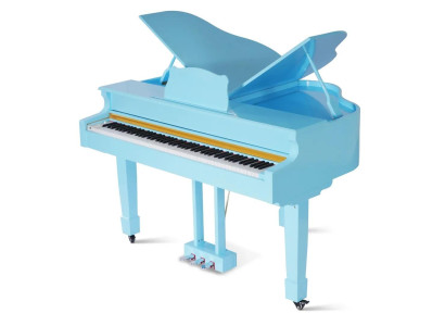 Klavier Digitalpiano Flügelklavier Hochglanz Blaues Piano Klaviere