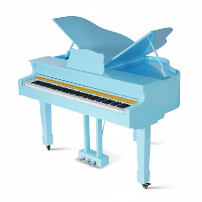 Klavier Digitalpiano Flügelklavier Hochglanz Blaues Piano Klaviere