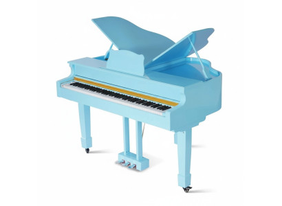 Klavier Digitalpiano Flügelklavier Hochglanz Blaues Piano Klaviere