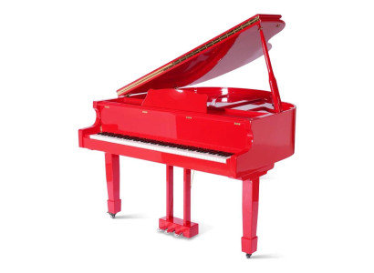 Klavier Digitalpiano Flügelklavier Hochglanz Rotes Piano Klaviere