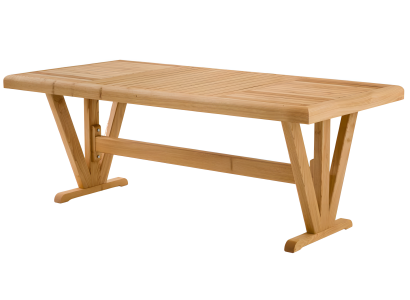 Eleganter Esstisch aus Holz in Braun für stilvolle Essbereiche