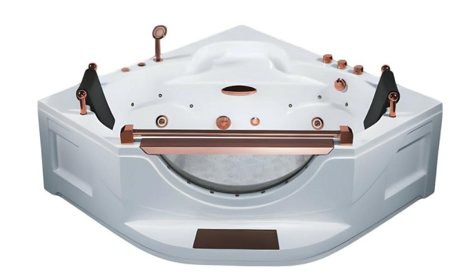 Luxuswanne Whirlpool Hydromassagewanne Badewanne  Blubberbad Spa 165x165 cm