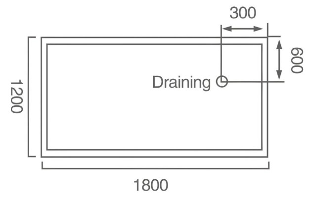 Luxuswanne Hydromassagewanne Badewanne Whirlpool Blubberbad Spa 180x120 cm