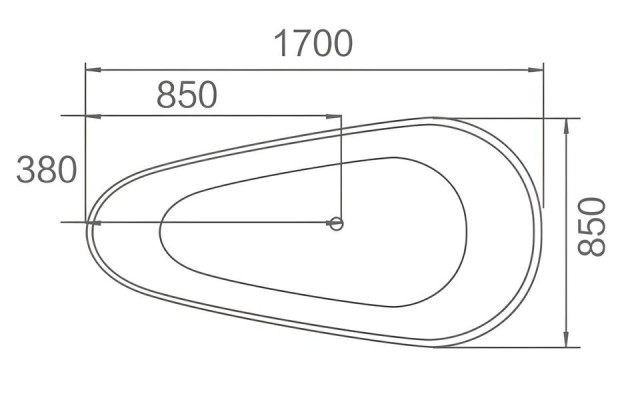 Wanne Komfortwanne Designwanne Luxuswanne Acrylwanne Pflegewanne 170x85 cm