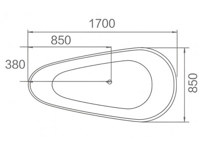 Wanne Komfortwanne Designwanne Luxuswanne Acrylwanne Pflegewanne 170x85 cm