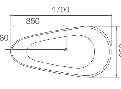 Wanne Komfortwanne Designwanne Luxuswanne Acrylwanne Pflegewanne 170x85 cm