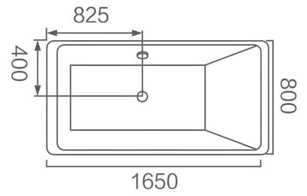 Wanne Acrylwanne Designwanne Badewanne Raumsparwanne Komfortwanne 165x80 cm