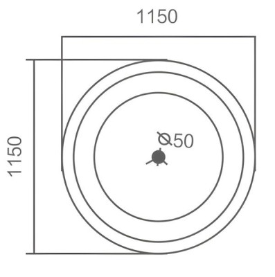 Badewanne Designwanne Luxuswanne Wellnesswanne Raumsparwanne Wanne 115x115 cm
