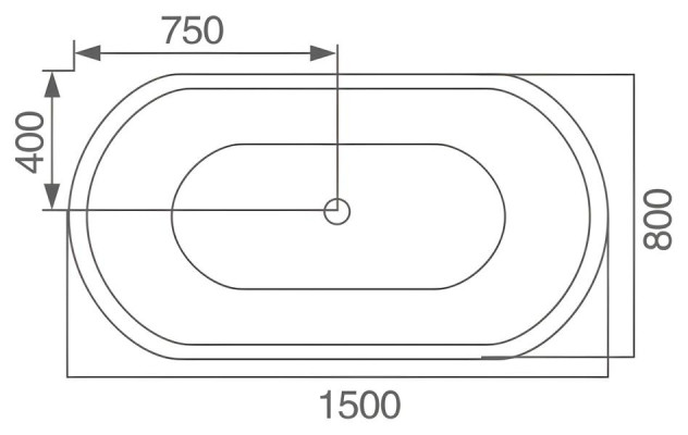 Wanne Komfortwanne Badewanne Acrylwanne Raumsparwanne Designwanne 180x82 cm