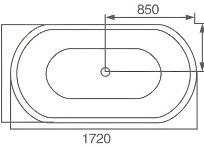 Acrylwanne Luxuswanne Badewanne Komfortwanne Wanne Pflegewanne 180x82 cm