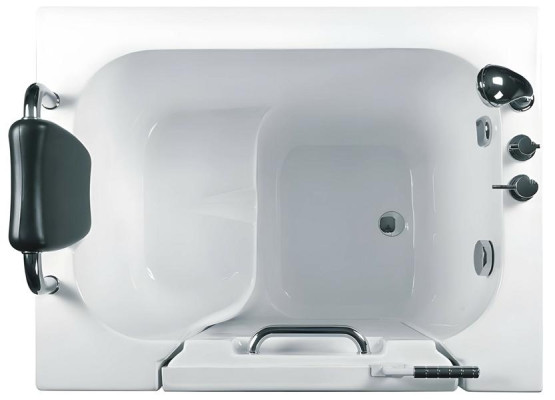 Komfortbadewanne Badewanne Sitzbadewanne mit Tür Pflegebadewanne Bad 100x78 cm