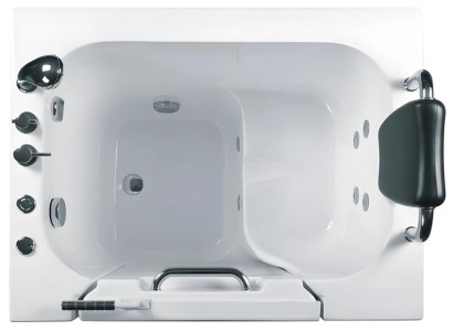 Badewanne mit Whirlpool-Funktion Sitzbadewanne Wanne Massagewanne 98x69 cm