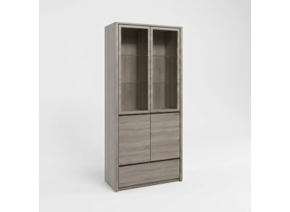 Vitrinenschrank Buffetschrank Küchenanrichte Vtrine Schublade Glas-Regale