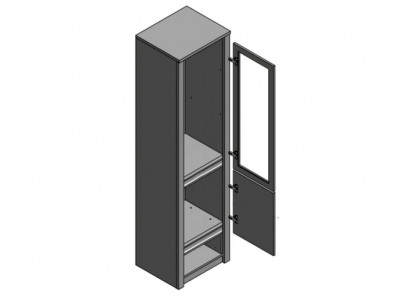 Vitrinenschrank Anrichte Buffet Vitrine Schrank Schublade Glas-Regale