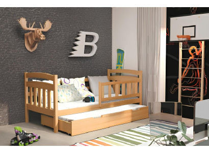 Kinderbett STOCKBETT BETT Massivholz DOPPELBETT Ausziehbett 2 Betten Neu KACPER2